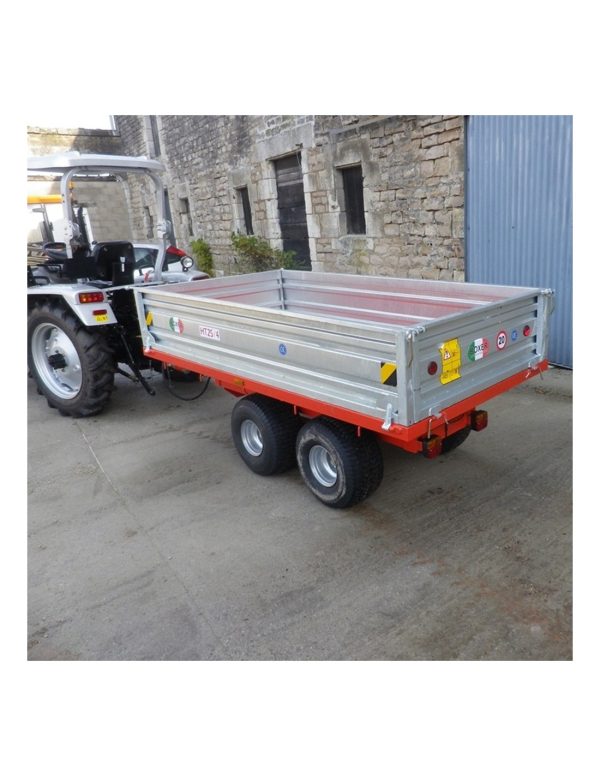 Remorque BOXER HT25/4 - Robuste, Haute Capacité et Fiabilité Professionnelle