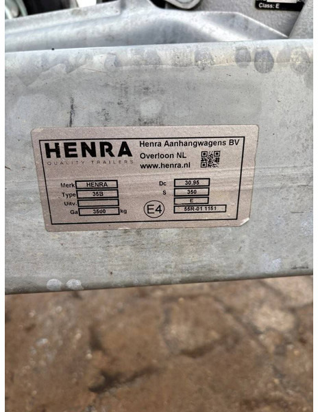 Remorque plateau Henra 3,5 t - Capacité 3 500 kg, robuste et polyvalente
