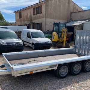 Remorque porte-engins 3,5 t - Puissance et fiabilité professionnelles