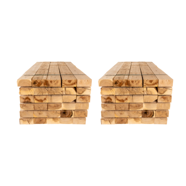 Lot premium : 60 traverses en chêne massif 240 × 20 × 10 cm (non traitées)