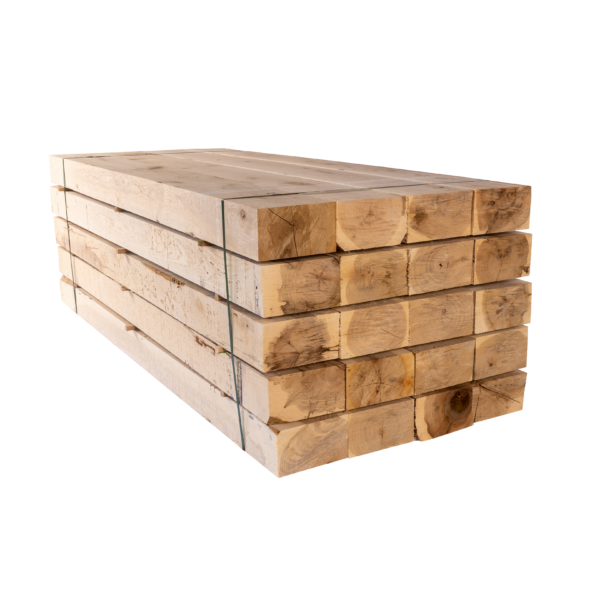Lot de 30 traverses de chemin de fer en chêne massif - 2600 x 250 x 150 mm - Robustes et élégantes