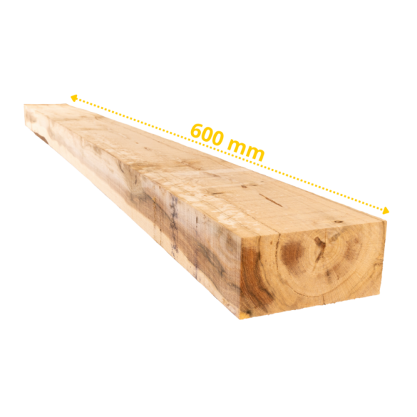 Lot de 40 traverses en chêne massif 60×20×10 cm - non traitées