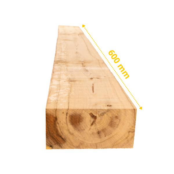 Lot de 40 traverses en chêne massif 60×20×10 cm - non traitées