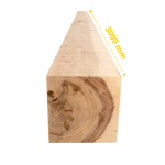 Poutre en chêne massif 3 m (175 x 175 mm) - Robustesse et charme naturel