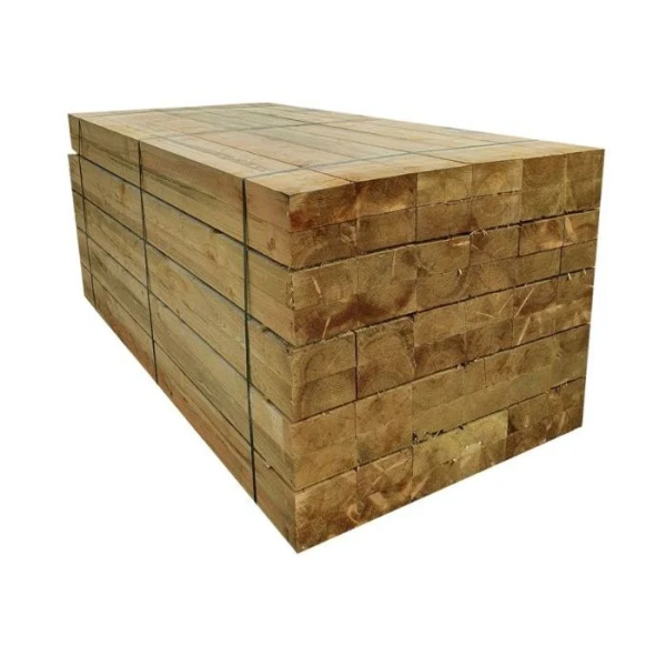 Pack Premium - 36 Traverses en bois traitées UC4 (2,4 m x 200 x 100 mm) | Durables & prêtes à poser