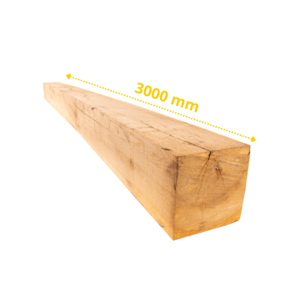 Poutre/Poteau en chêne massif 3000×150×150 mm - Solidité et charme naturel